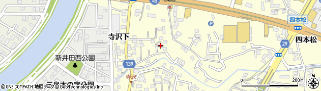 青森県八戸市新井田寺沢8周辺の地図