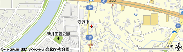 青森県八戸市新井田寺沢5周辺の地図