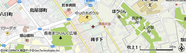 青森県八戸市類家縄手下周辺の地図