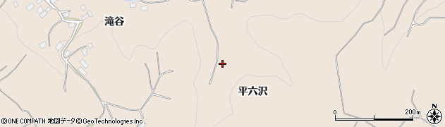 青森県八戸市豊崎町（平六沢）周辺の地図