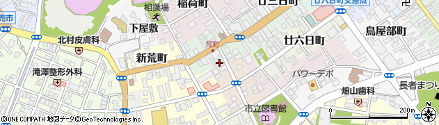 青森県八戸市荒町周辺の地図