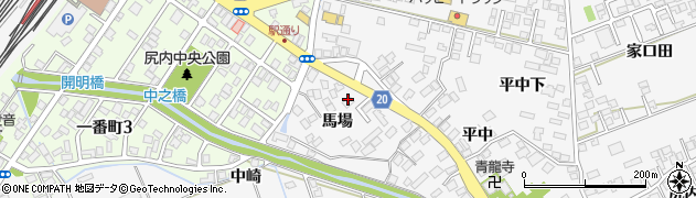 青森県八戸市尻内町（馬場）周辺の地図