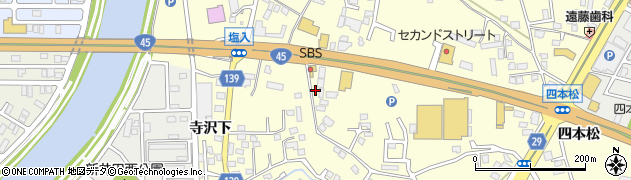 青森県八戸市新井田寺沢27周辺の地図