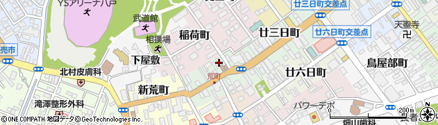 青森県八戸市荒町14周辺の地図