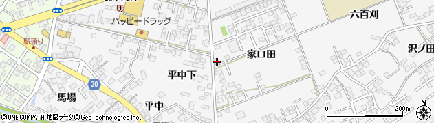 青森県八戸市尻内町家口田7周辺の地図