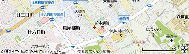 青森県八戸市大工町周辺の地図