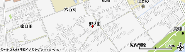 青森県八戸市尻内町沢ノ田8周辺の地図