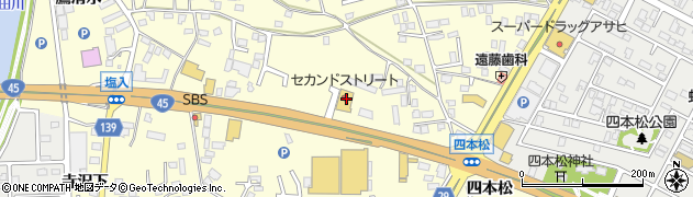 青森県八戸市新井田寺沢18周辺の地図