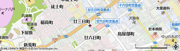 青森県八戸市廿三日町39周辺の地図