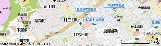 青森県八戸市廿三日町40周辺の地図