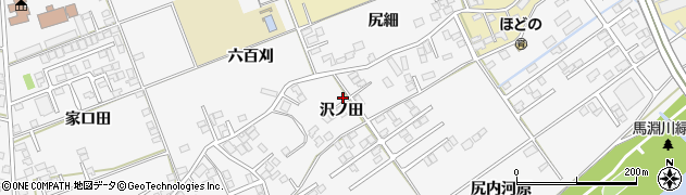 青森県八戸市尻内町沢ノ田周辺の地図