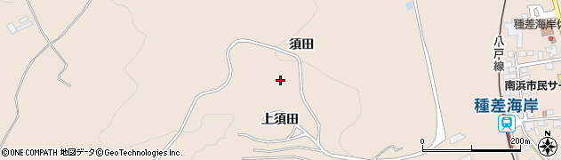 青森県八戸市鮫町上須田周辺の地図