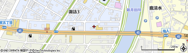 サウンドハウスピエロ諏訪店周辺の地図