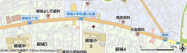 岩手銀行根城支店周辺の地図