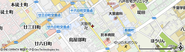 青森県八戸市寺横町周辺の地図