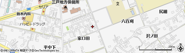 青森県八戸市尻内町家口田4周辺の地図