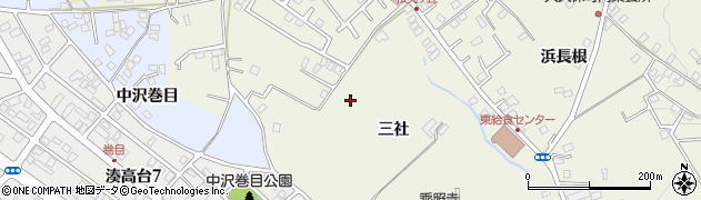 青森県八戸市大久保三社周辺の地図