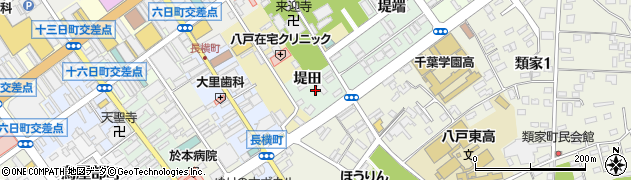 青森県八戸市類家（堤田）周辺の地図