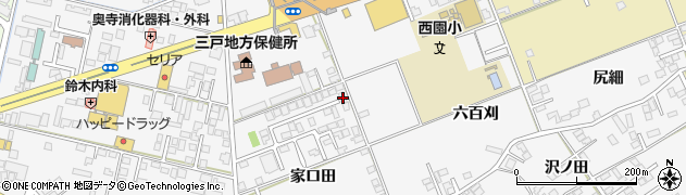 青森県八戸市尻内町家口田3周辺の地図