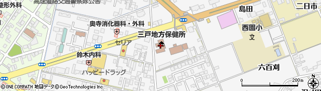 青森県　八戸合同庁舎周辺の地図