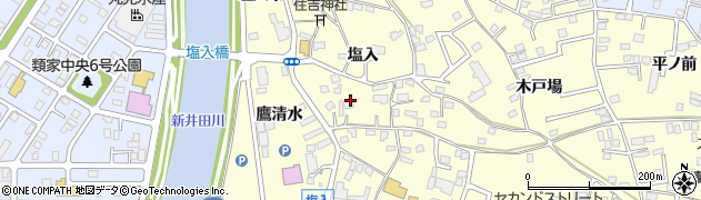 青森県八戸市新井田塩入周辺の地図