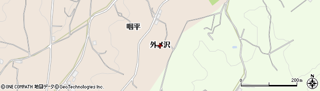 青森県八戸市豊崎町（外ノ沢）周辺の地図