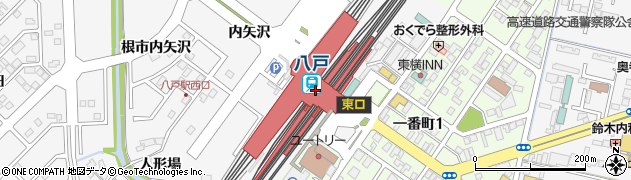 青森八戸Ｃ．Ｒ．Ｃ．八戸駅店周辺の地図
