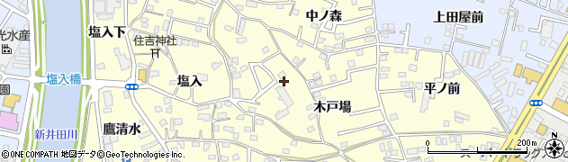 青森県八戸市新井田（木戸場）周辺の地図