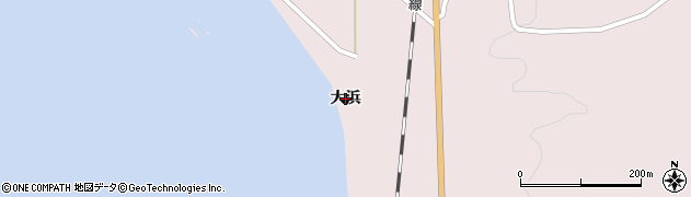 青森県深浦町（西津軽郡）黒崎（大浜）周辺の地図