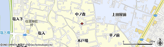青森県八戸市新井田中ノ森6周辺の地図