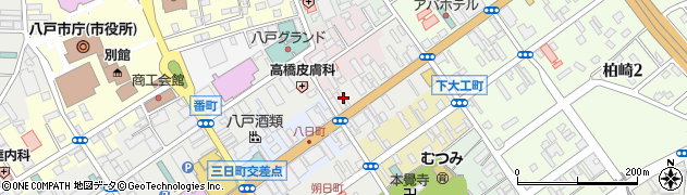 八戸タクシー株式会社　本社営業所周辺の地図