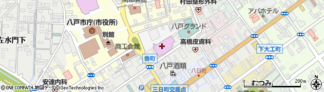 八戸市庁　まちづくり文化スポーツ観光部まちづくり文化推進室文化推進グループ周辺の地図