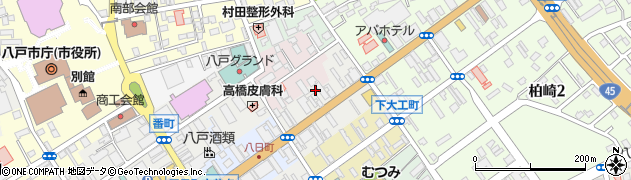 青森県八戸市十八日町12周辺の地図
