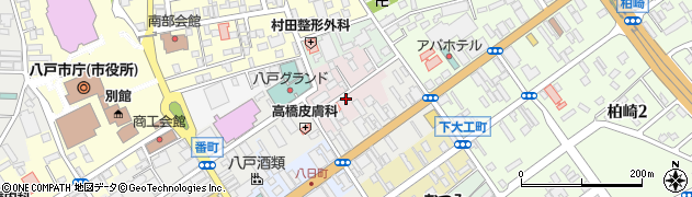 青森県八戸市窪町周辺の地図