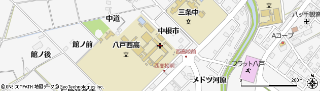 青森県立八戸西高等学校周辺の地図