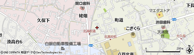 青森県八戸市大久保町道23周辺の地図