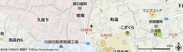 青森県八戸市大久保町道24周辺の地図
