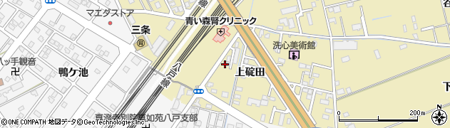 青森県八戸市長苗代（上碇田）周辺の地図