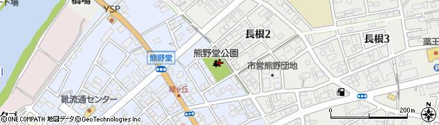熊野堂公園周辺の地図