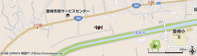 青森県八戸市豊崎町（中村）周辺の地図