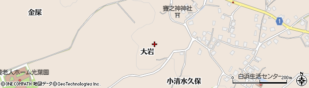 青森県八戸市鮫町（大岩）周辺の地図