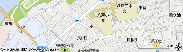 青森県八戸市長根3丁目25周辺の地図