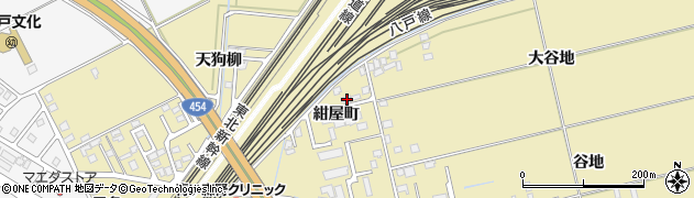 青森県八戸市長苗代紺屋町4周辺の地図