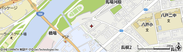 青森県八戸市長根2丁目16周辺の地図