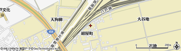 青森県八戸市長苗代紺屋町3周辺の地図
