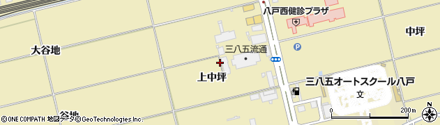 青森県八戸市長苗代（上中坪）周辺の地図