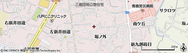 青森県八戸市白銀町（堀ノ外）周辺の地図