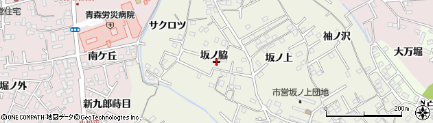 青森県八戸市大久保（坂ノ脇）周辺の地図