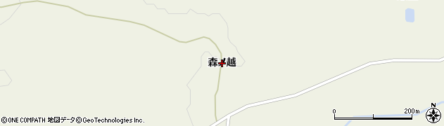 青森県十和田市米田（森ノ越）周辺の地図