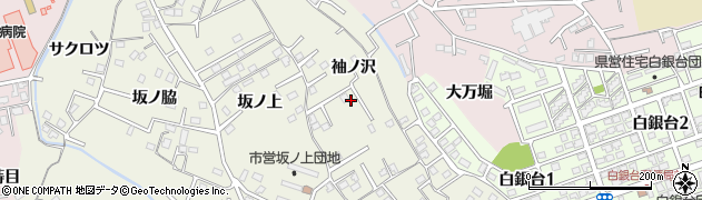 青森県八戸市大久保（袖ノ沢）周辺の地図